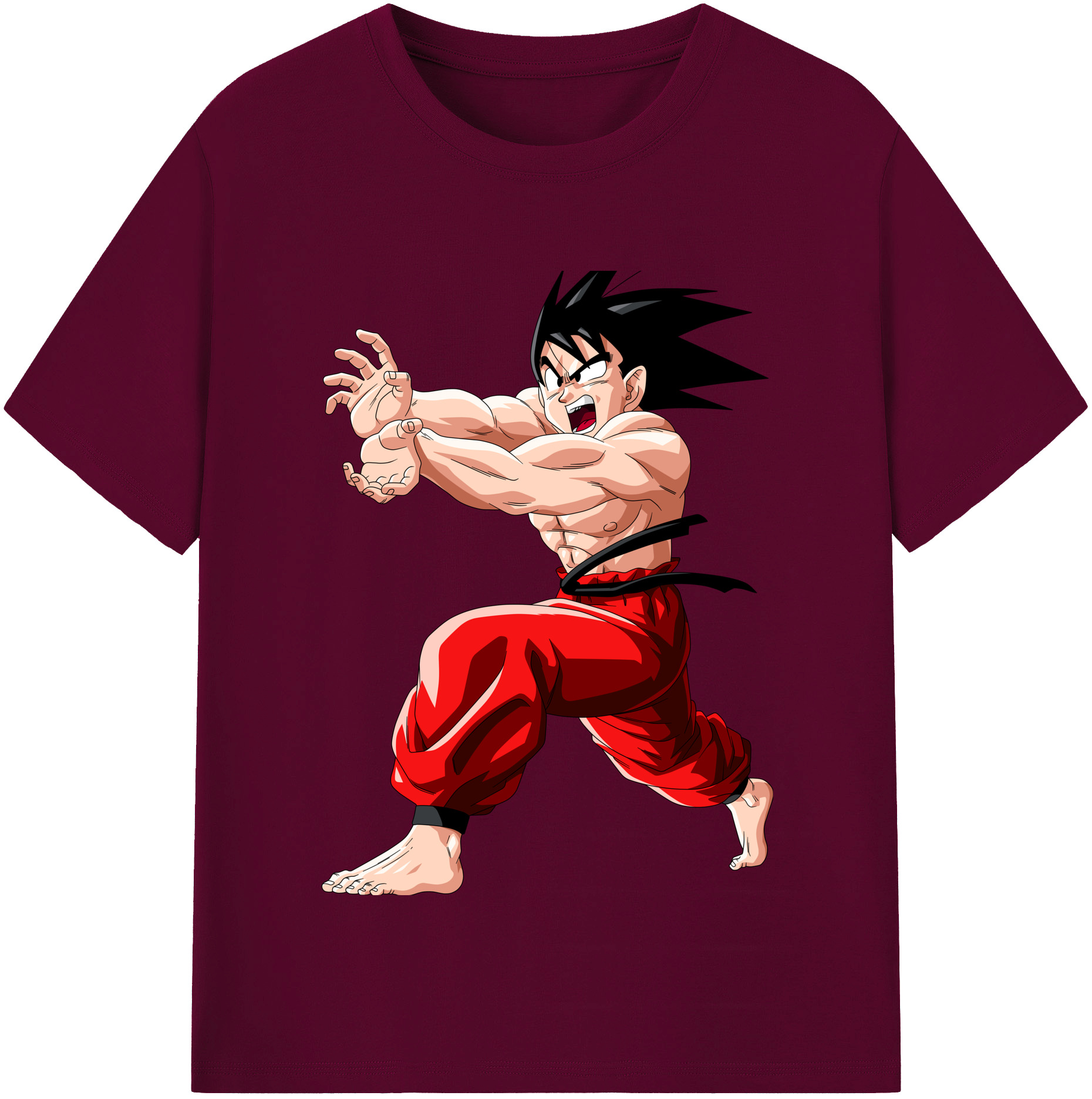 （画像用） ドラゴンボール 孫悟空（そん ごくう）Son Goku カカロット DRAGON BALL Kakarotto レディースカジュアルプリントTシャツ（綿100％）